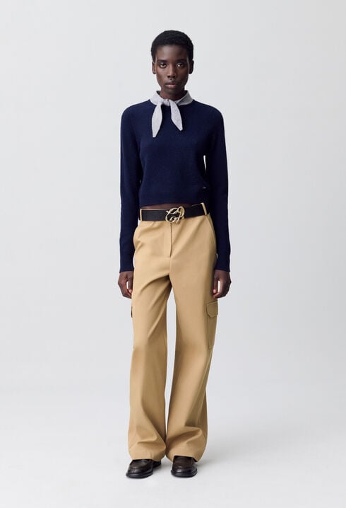 Scarf Collar Jumper