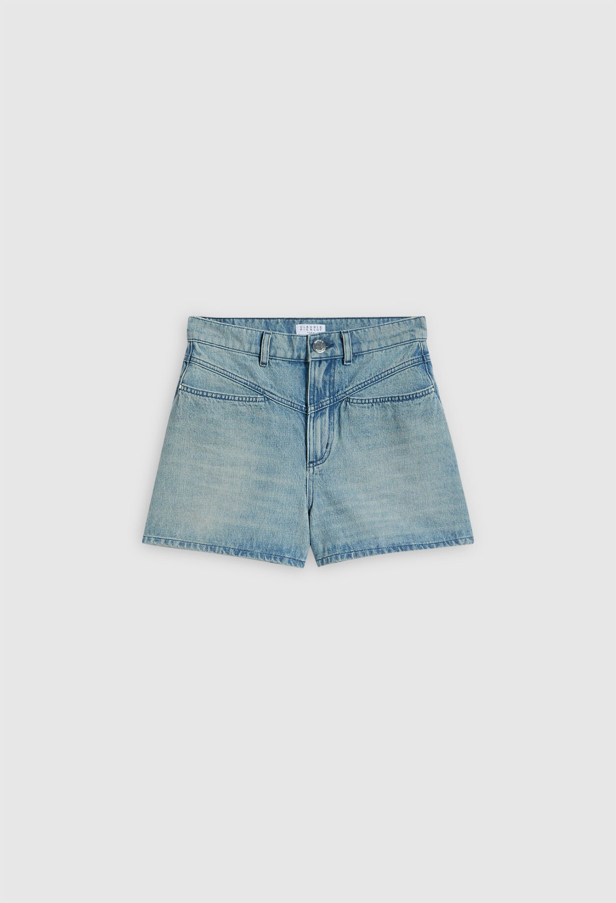 Organic cotton denim shorts