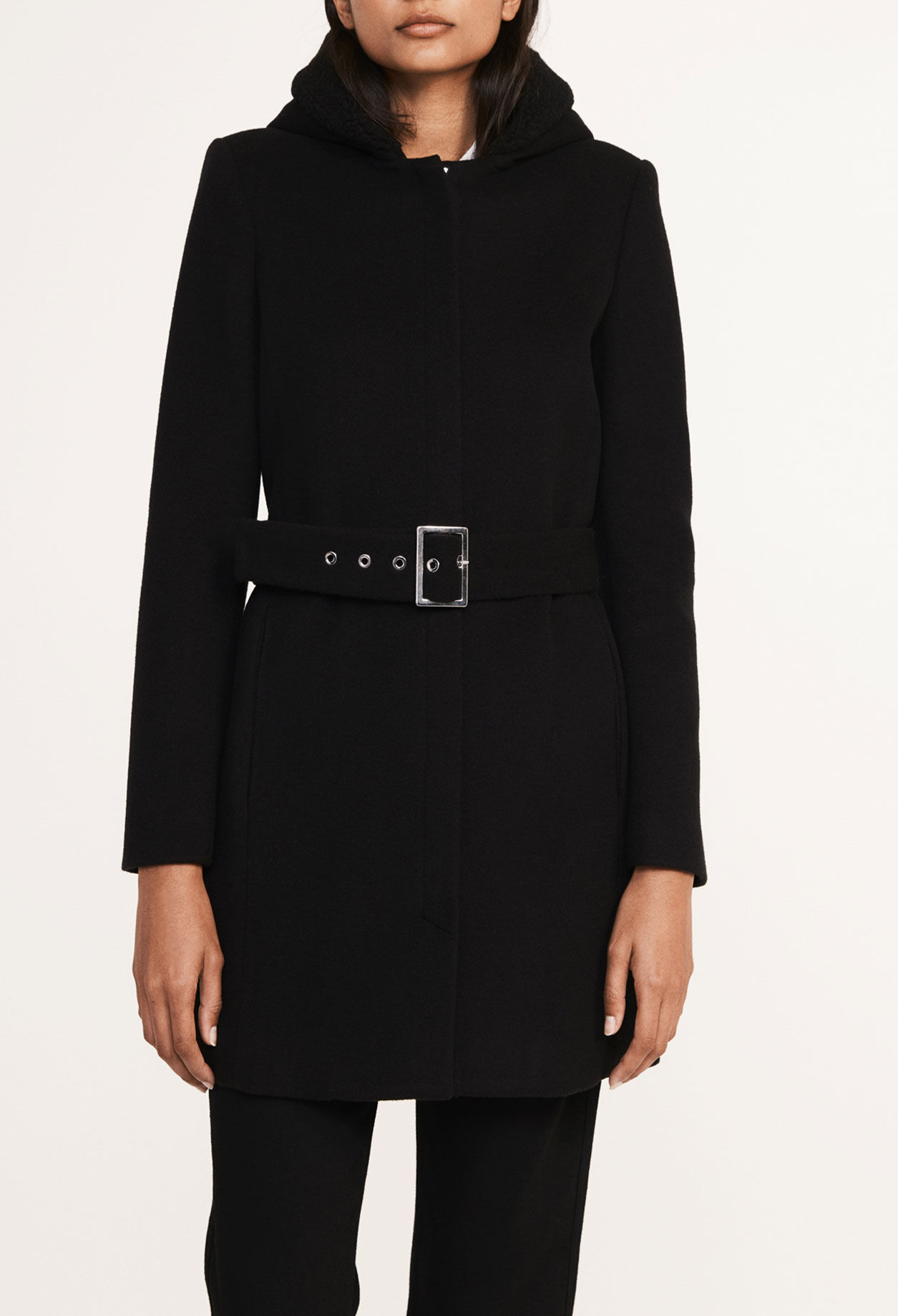 Belted cashmere coat online