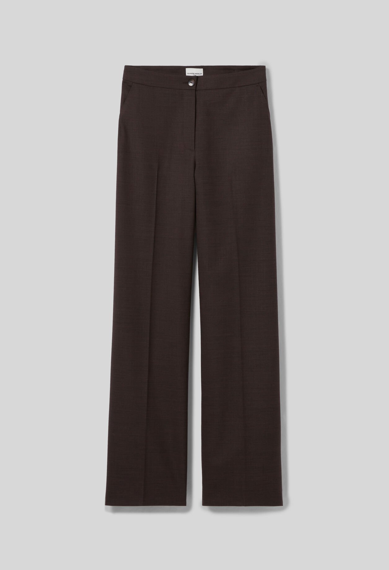 Straight Wool Trousers
