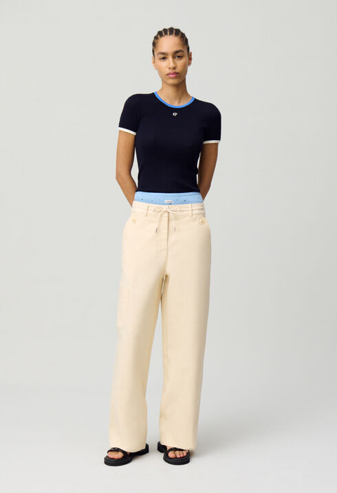 Low-rise cargo trousers