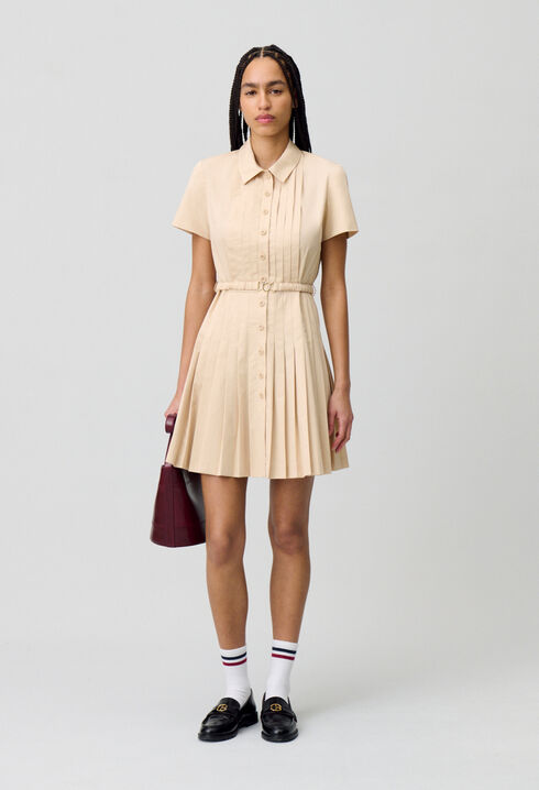 Short buttoned dress
