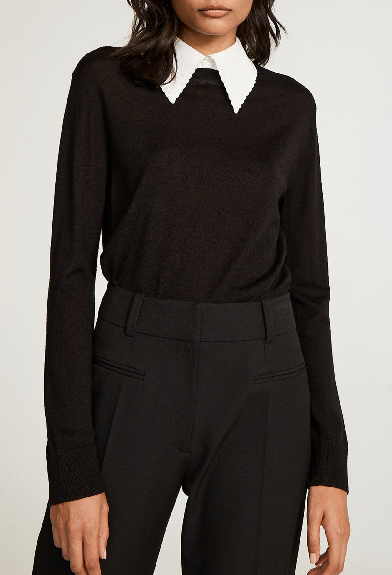 Womens peter pan collar sweater discount