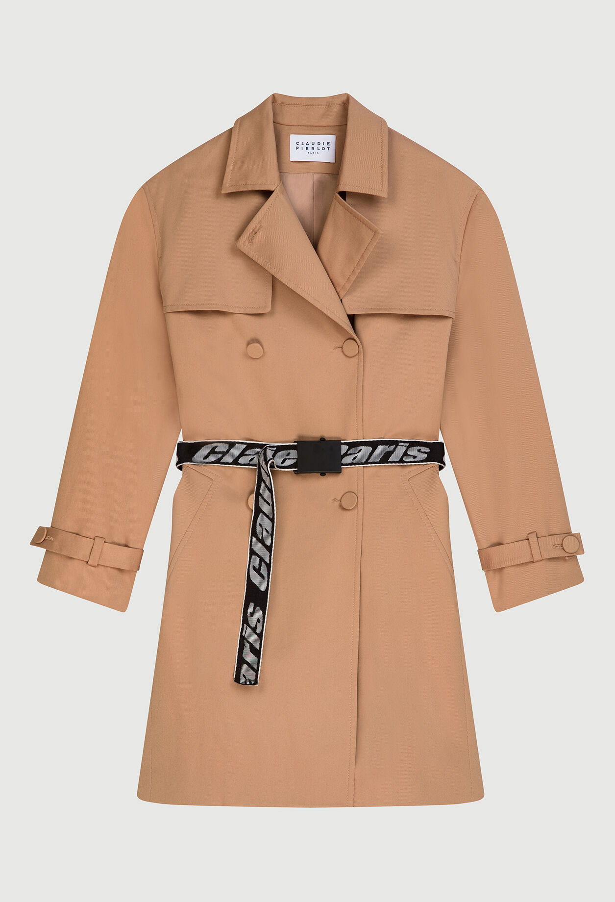 Beige trenchcoat
