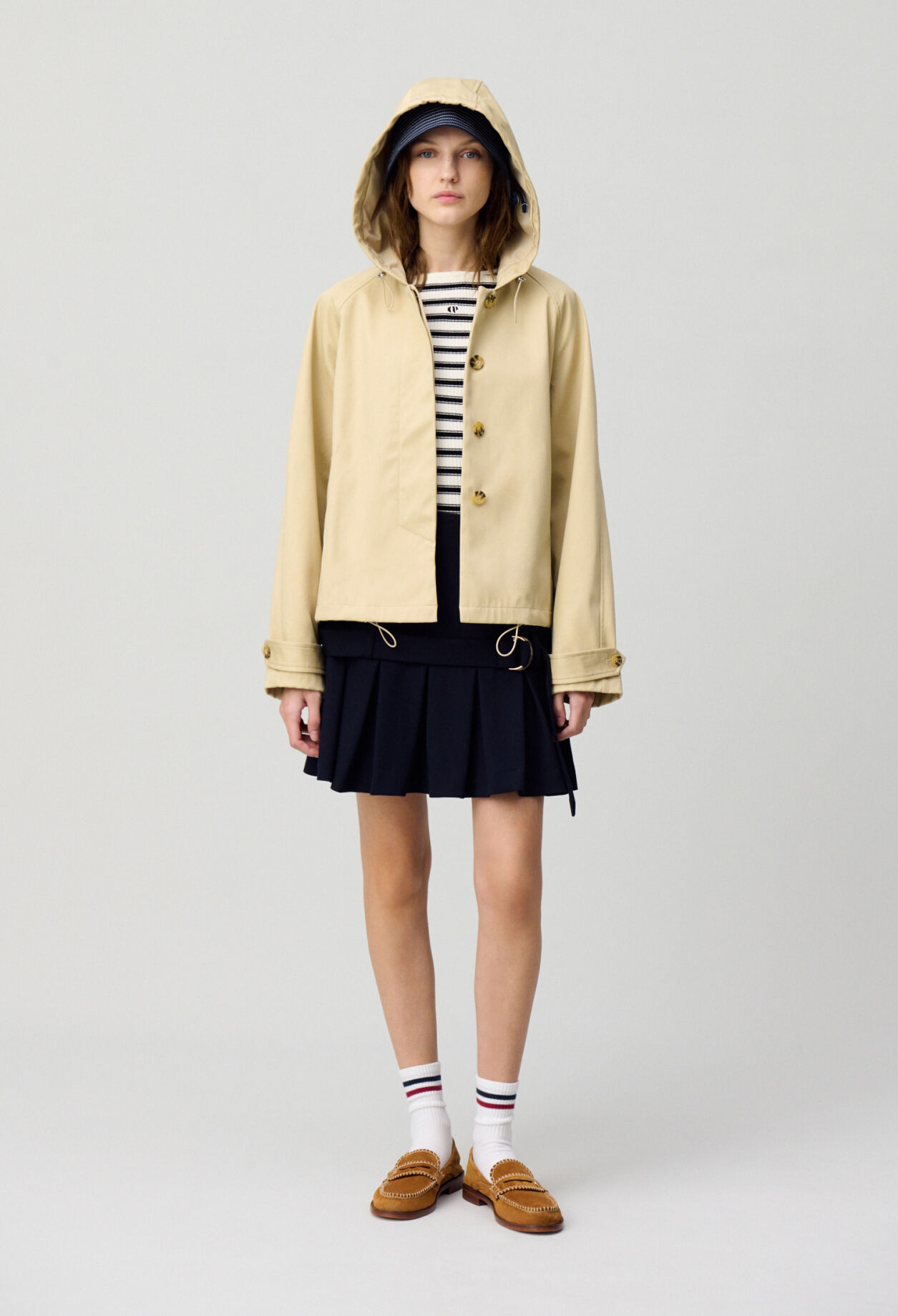 Lightweight hooded parka