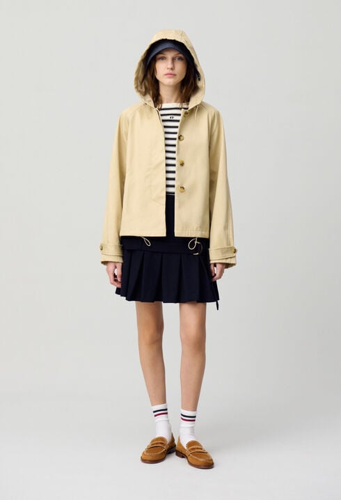 Lightweight hooded parka