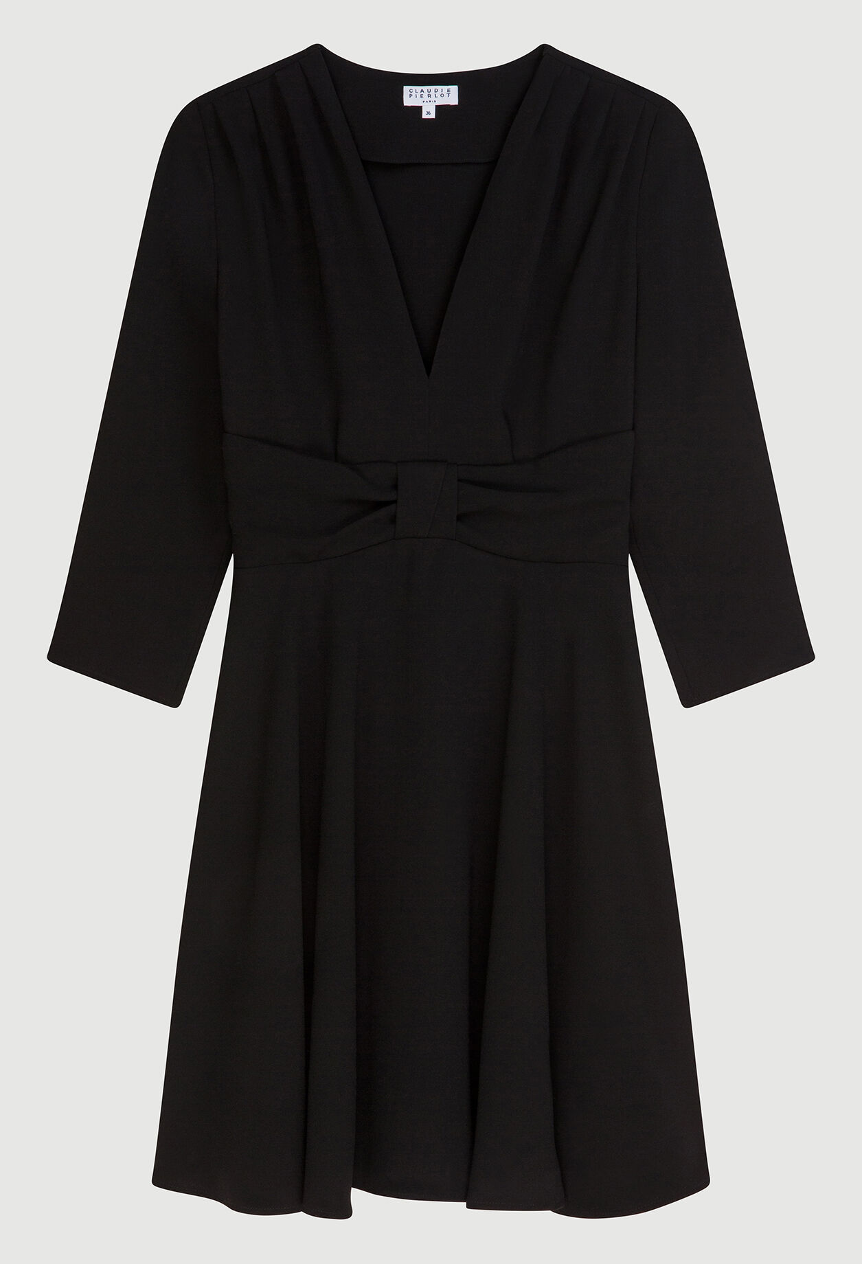 Black flared dress