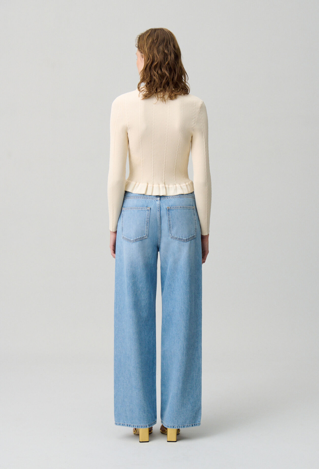 Buttoned Fine-Knit Cardigan