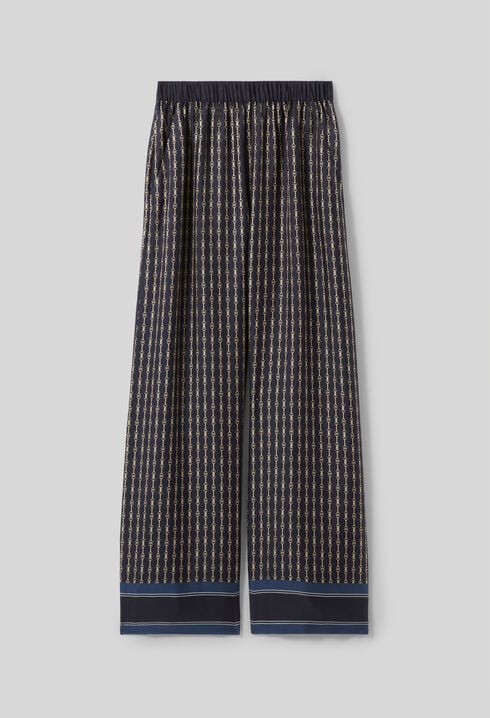 Flowy printed trousers