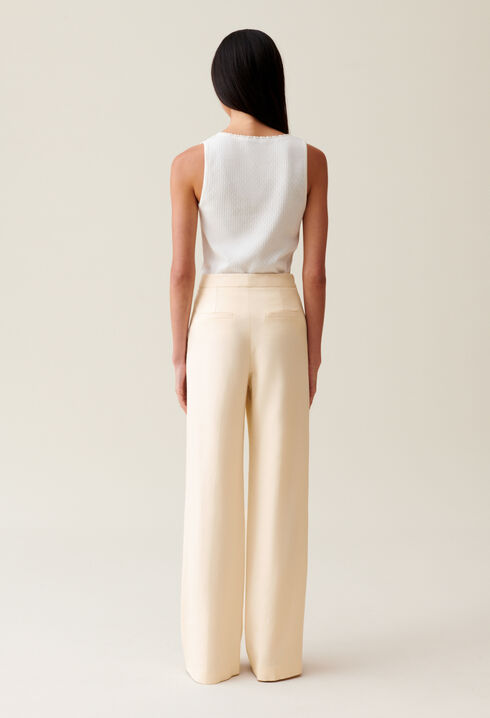 Ivory Tailored Trousers