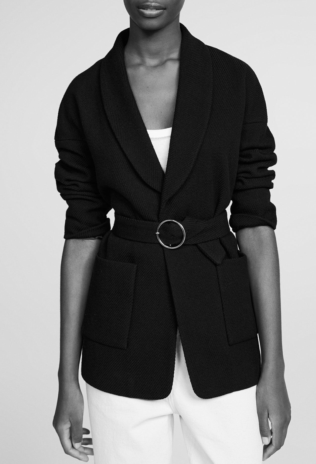 Organic cotton topstitched vest