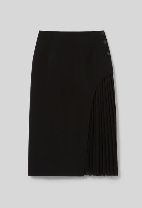 Pleated Midi Skirt