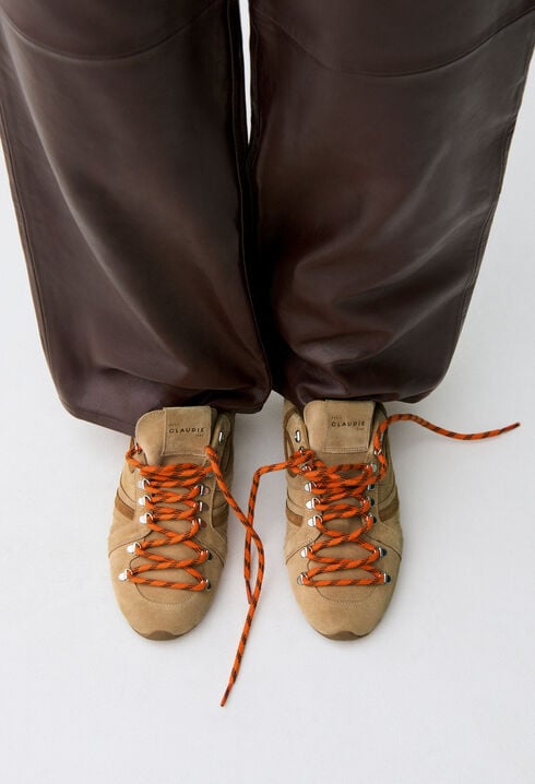 Swing suede trainers sand