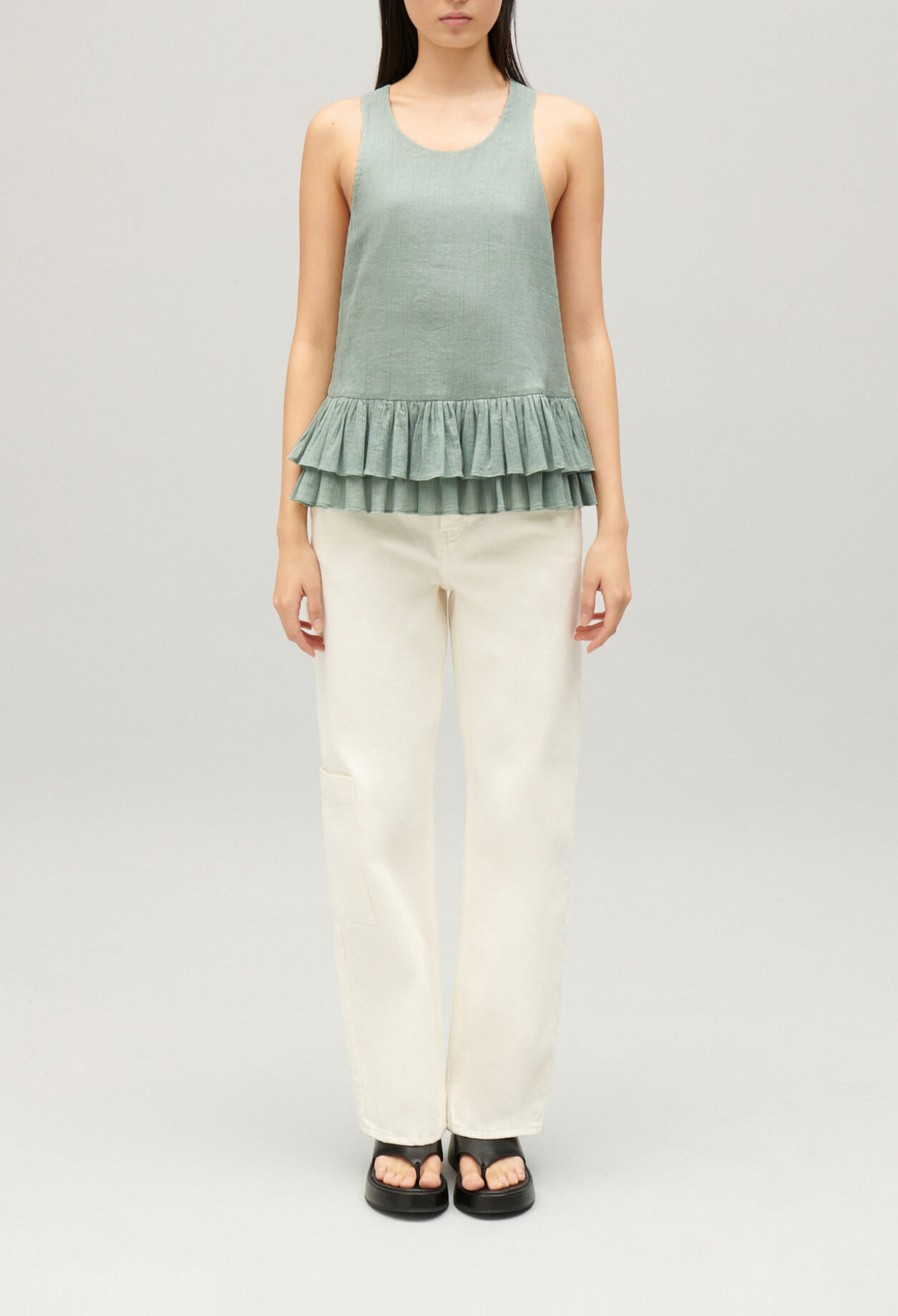 Ruffled crop top