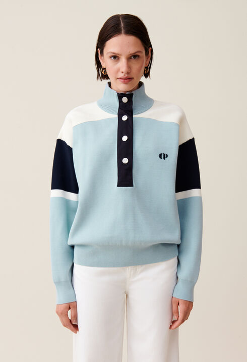 Minimum trucker collar sweatshirt