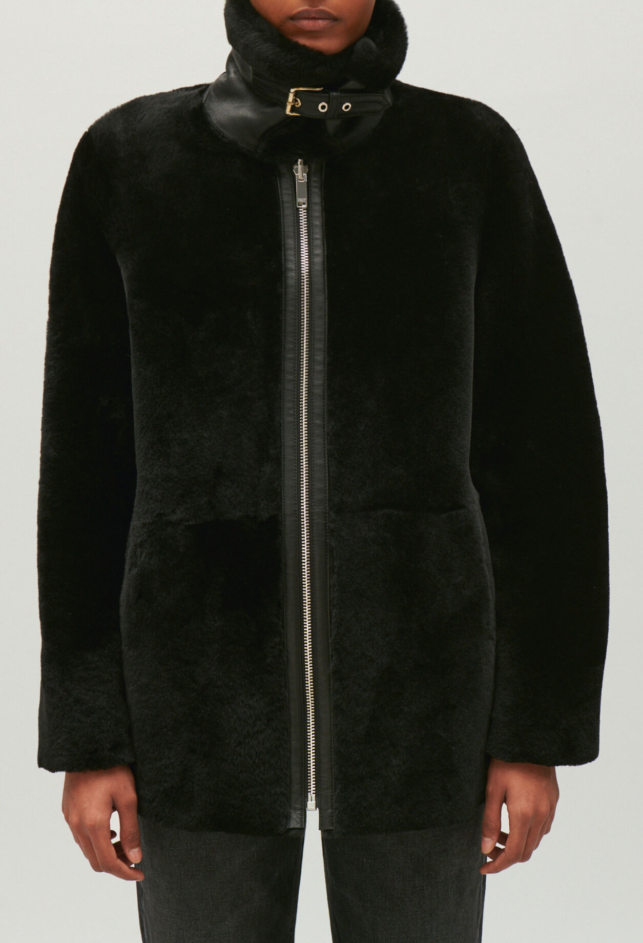 Zipped coat