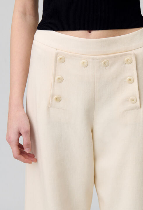Straight-Leg Sailor Trousers