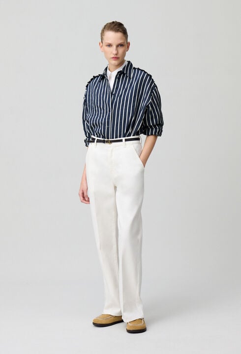 Striped fluid shirt