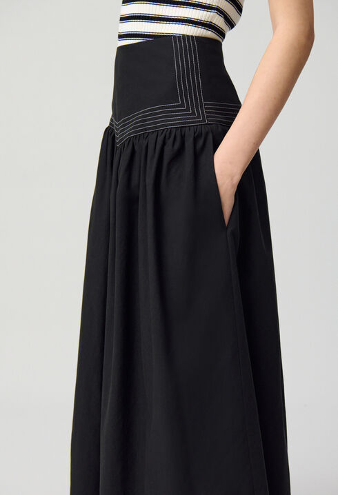 Long Basque Skirt