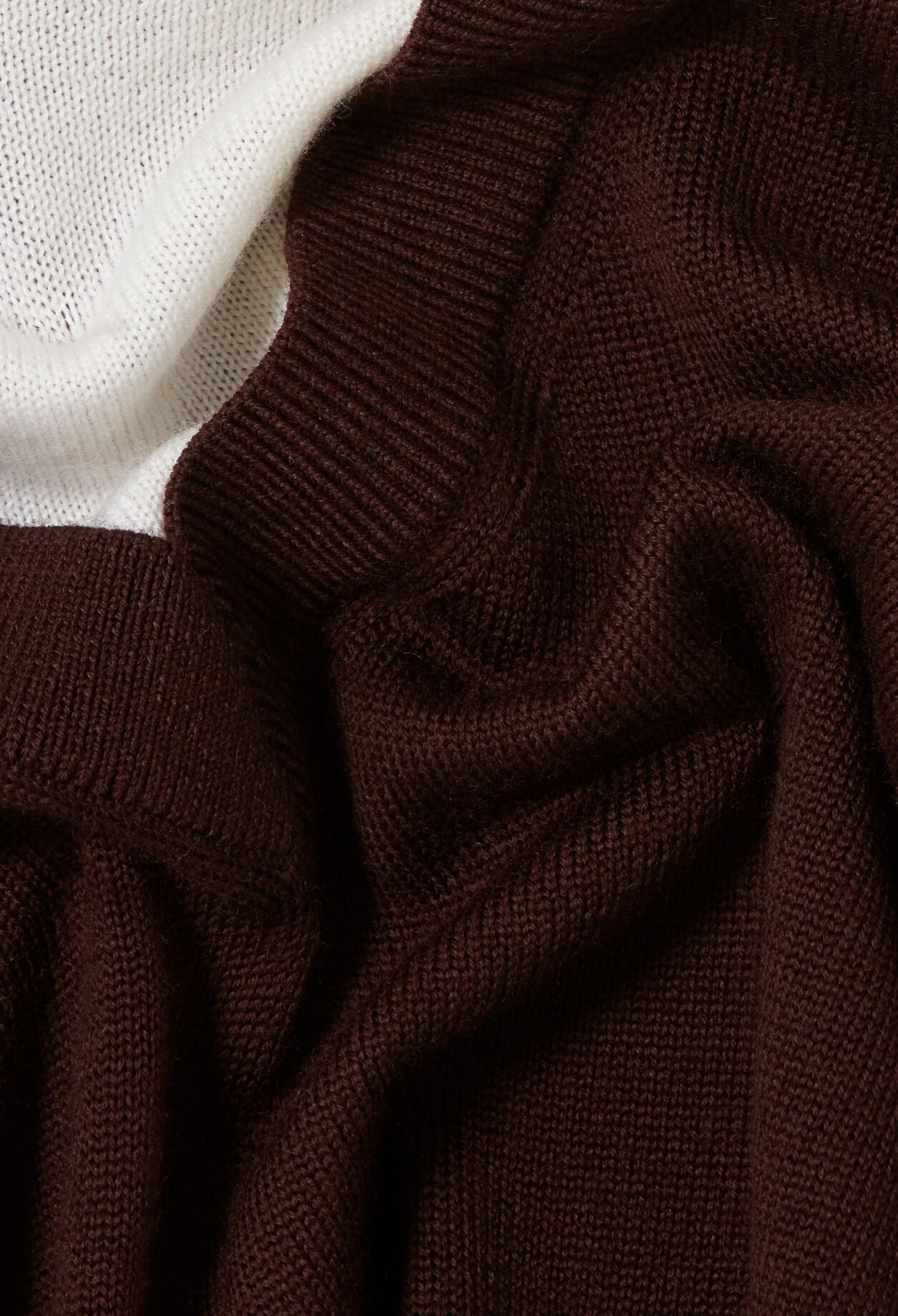 Layered wool jumper