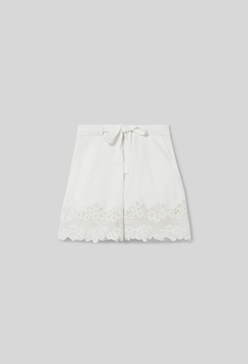 Embroidered Plus Size Shorts