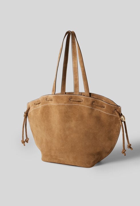 Suede Leather Tote Bag