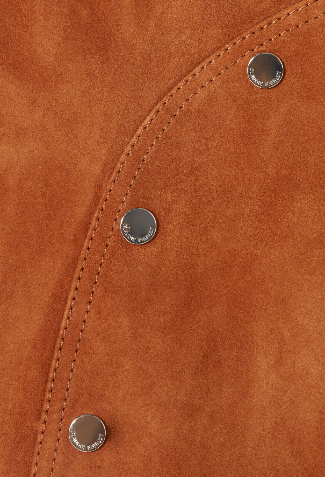 Suede mini skirt