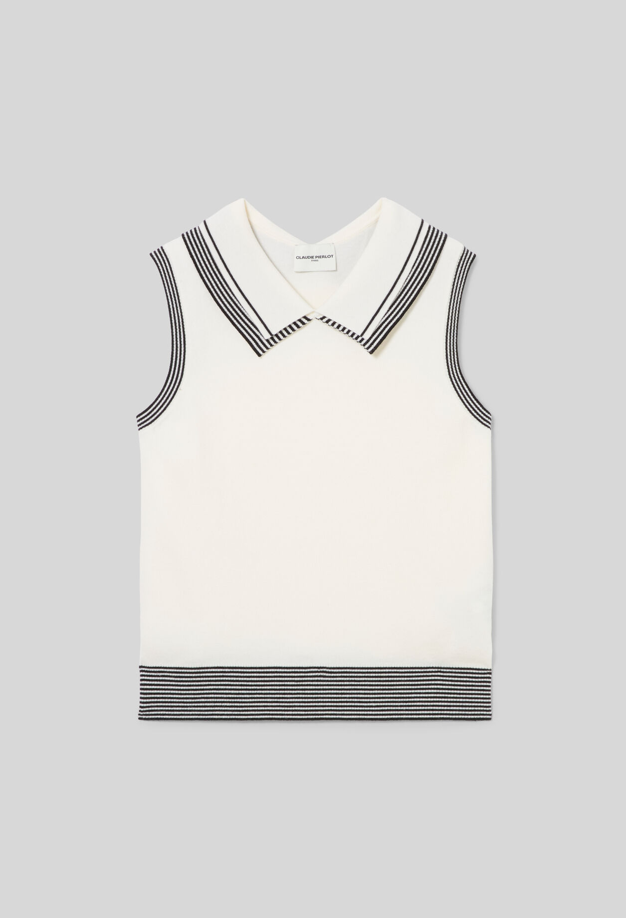 Striped knitted top