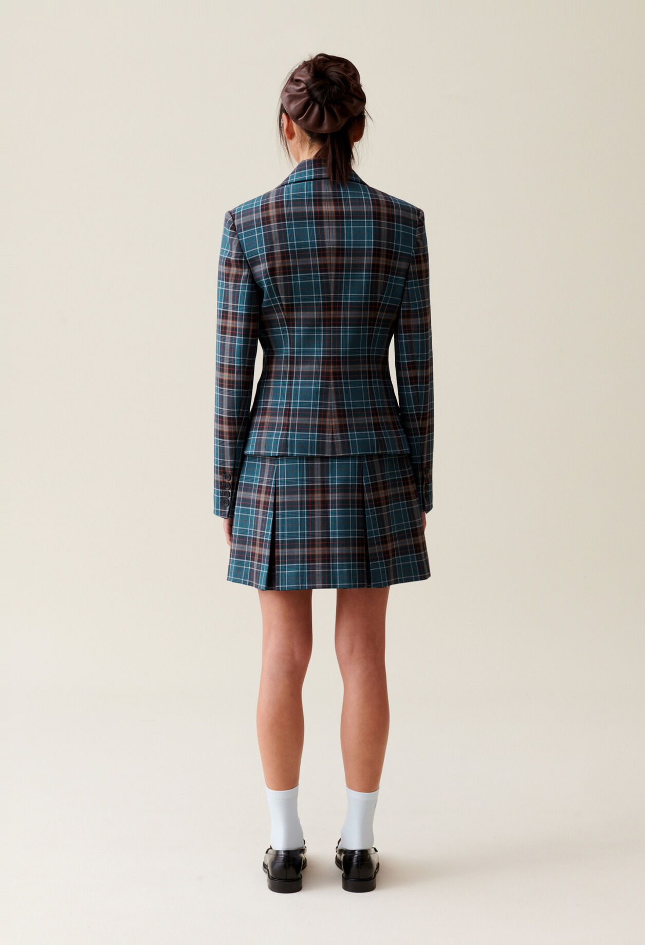 Checked blazer