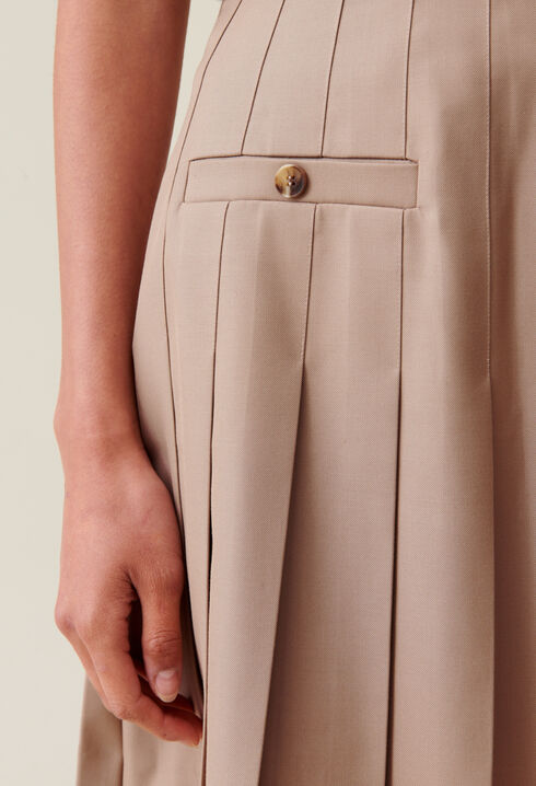 Pleated Mini Skirt