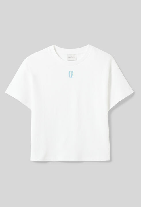 Embroidered cotton T-shirt