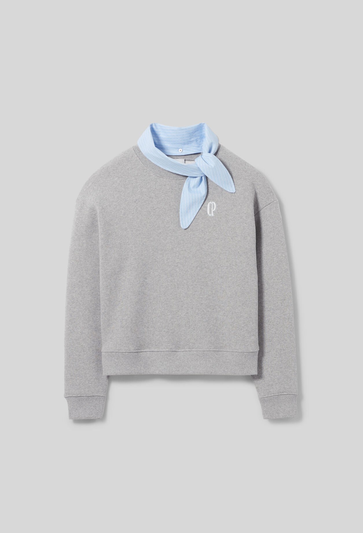 Scarf Collar Sweatshirt