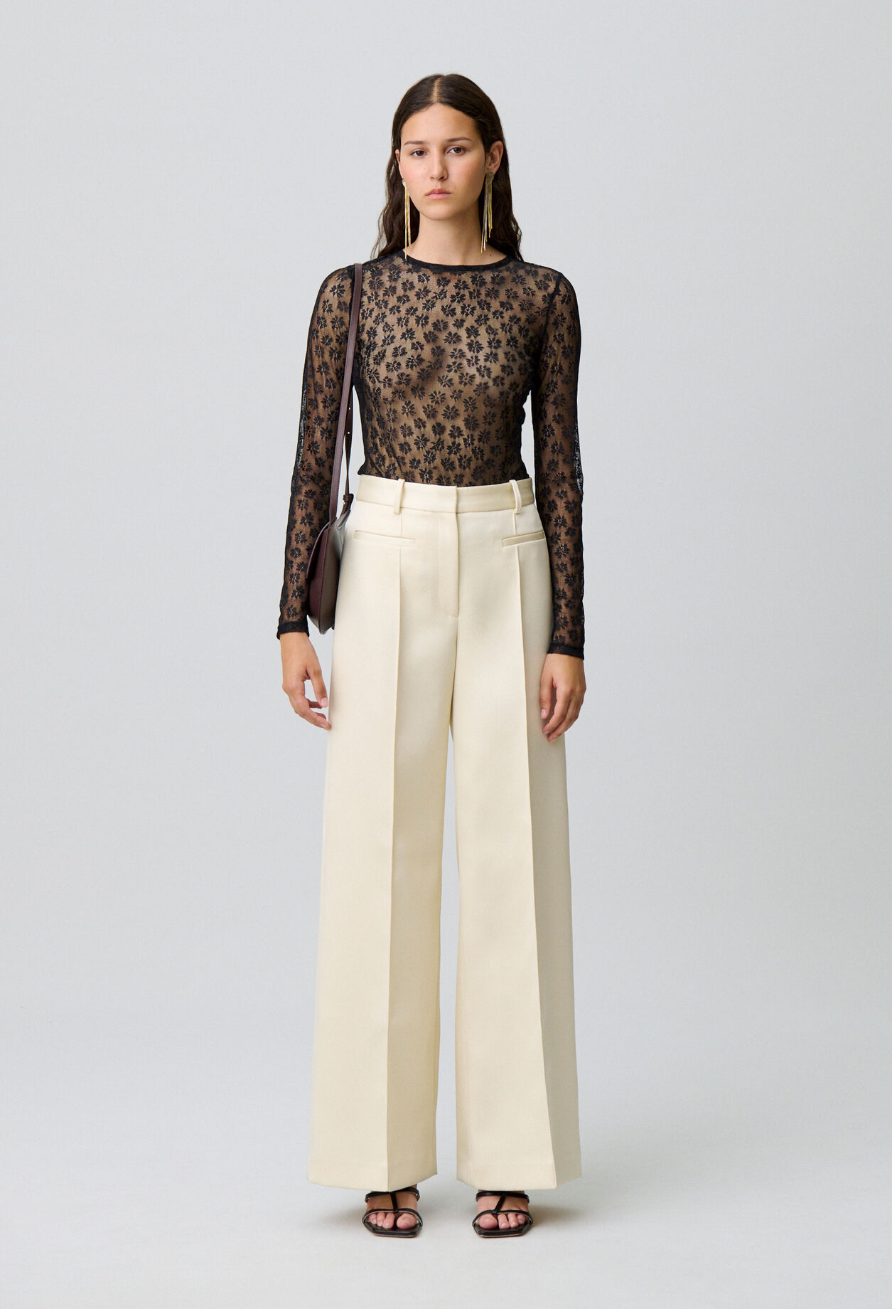 Sheer lace top