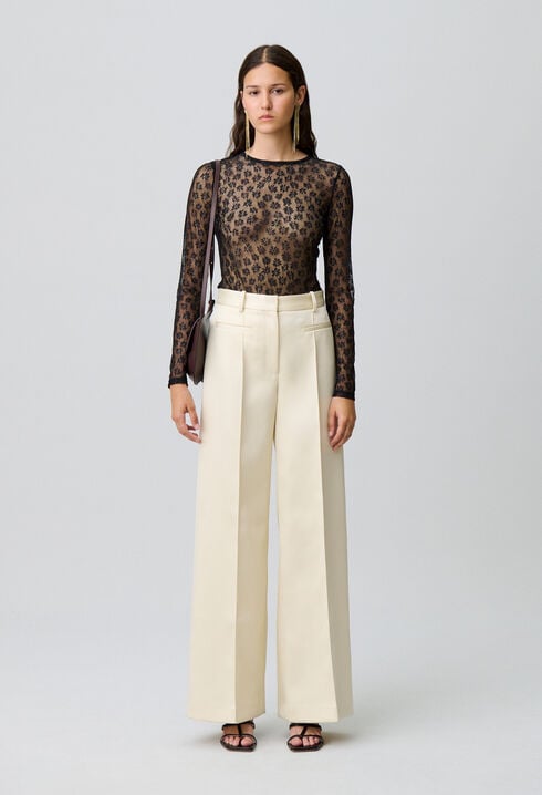 Sheer lace top