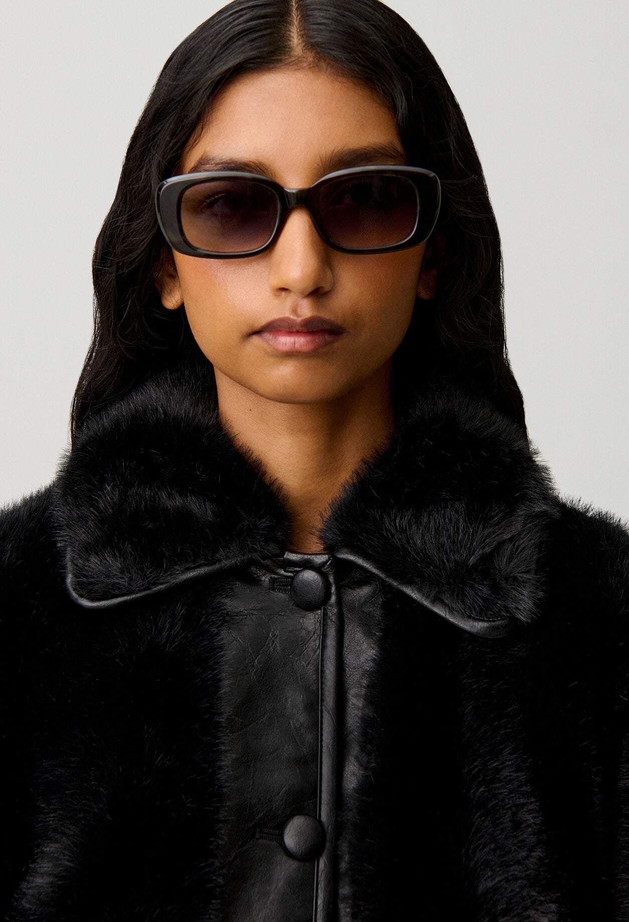 Short faux fur jacket