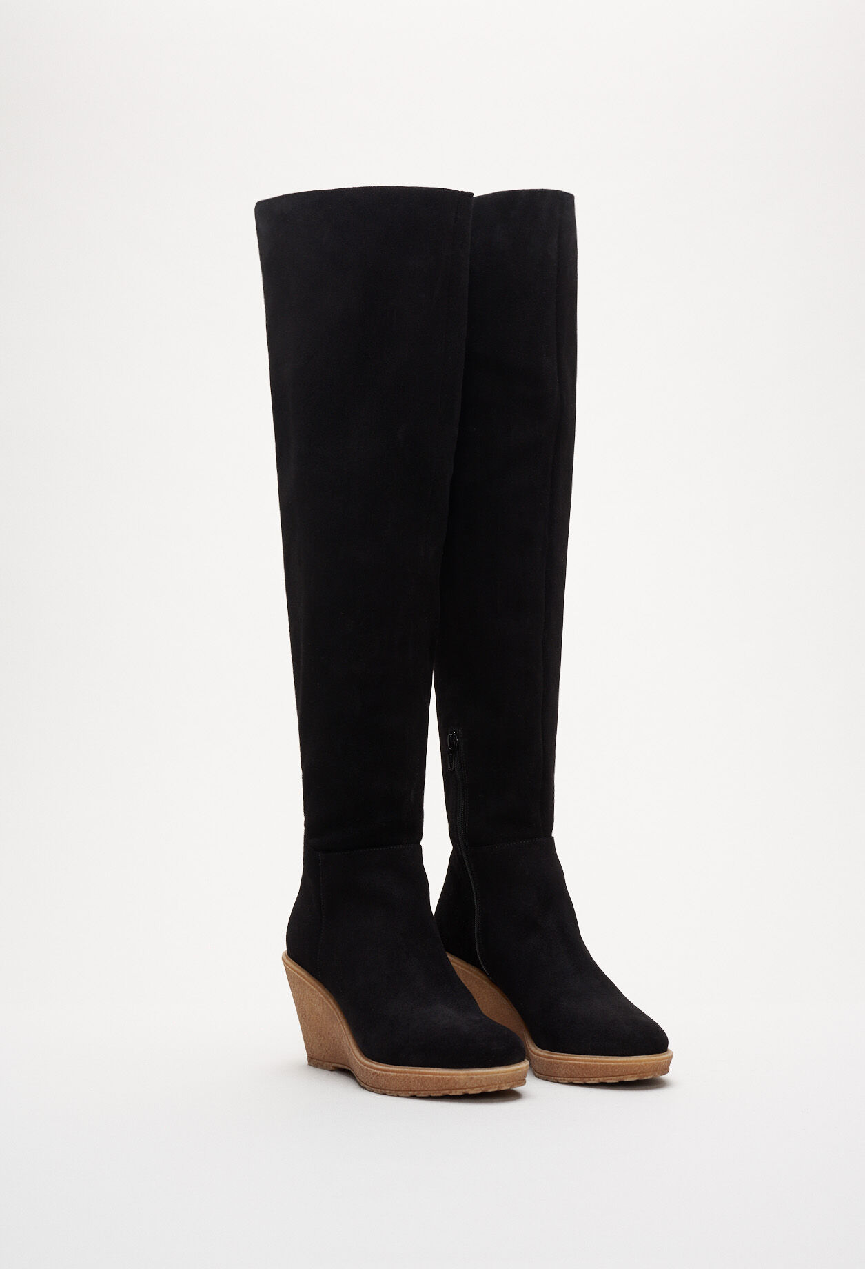 Thigh-high platform boots