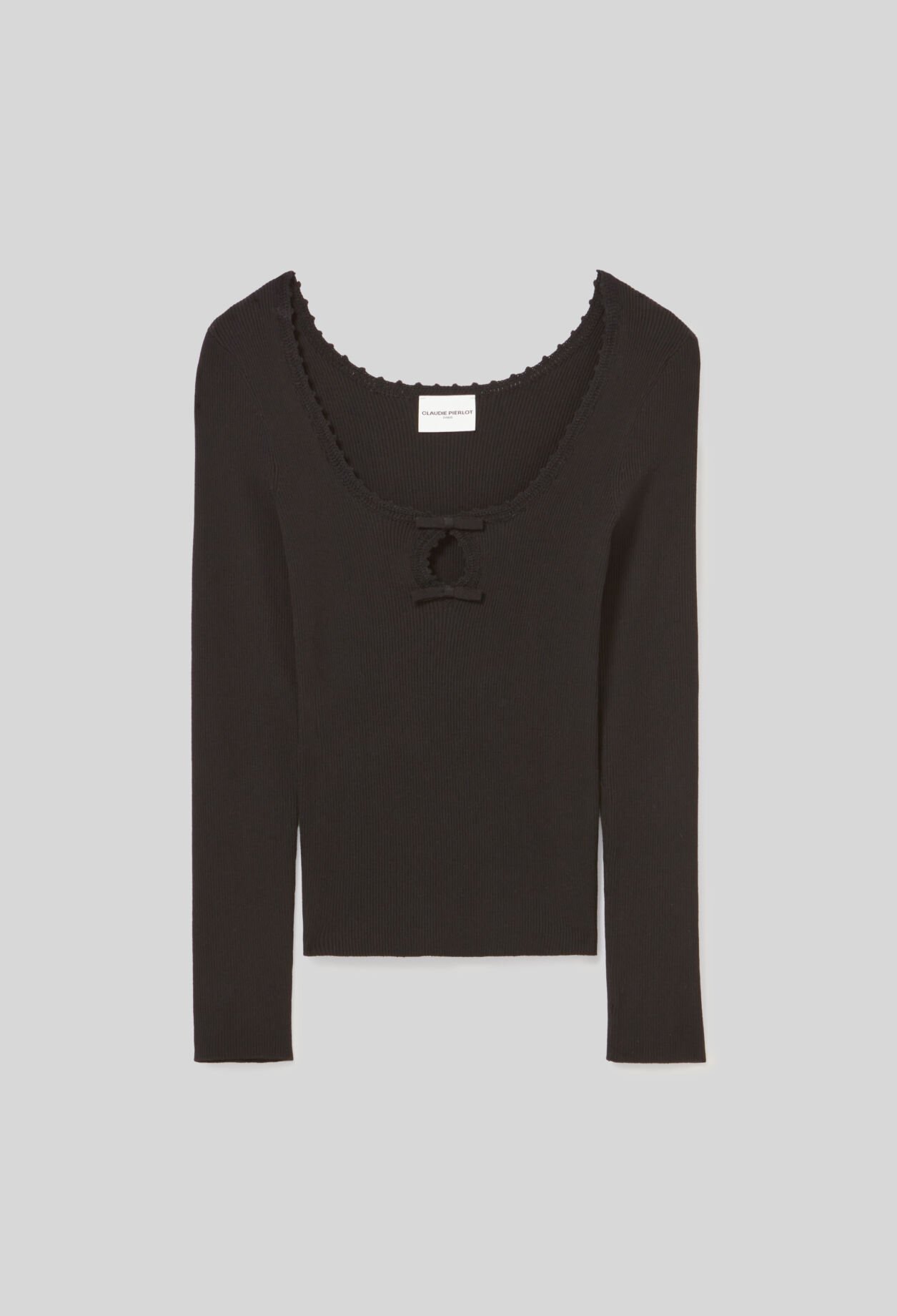 Long sleeve fine knit top