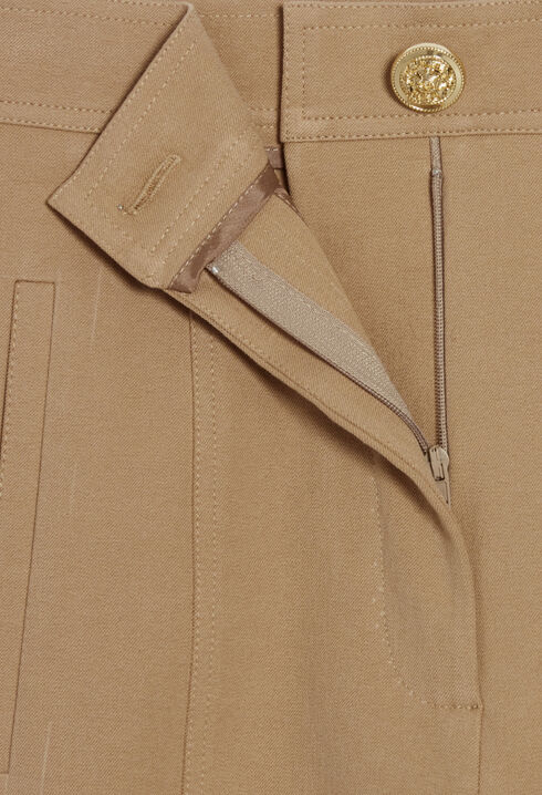 High-rise slim-fit trousers