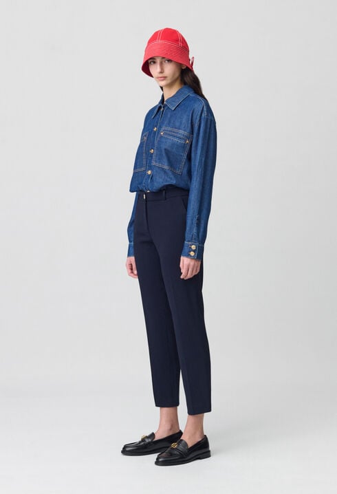 Plain tailored trousers 