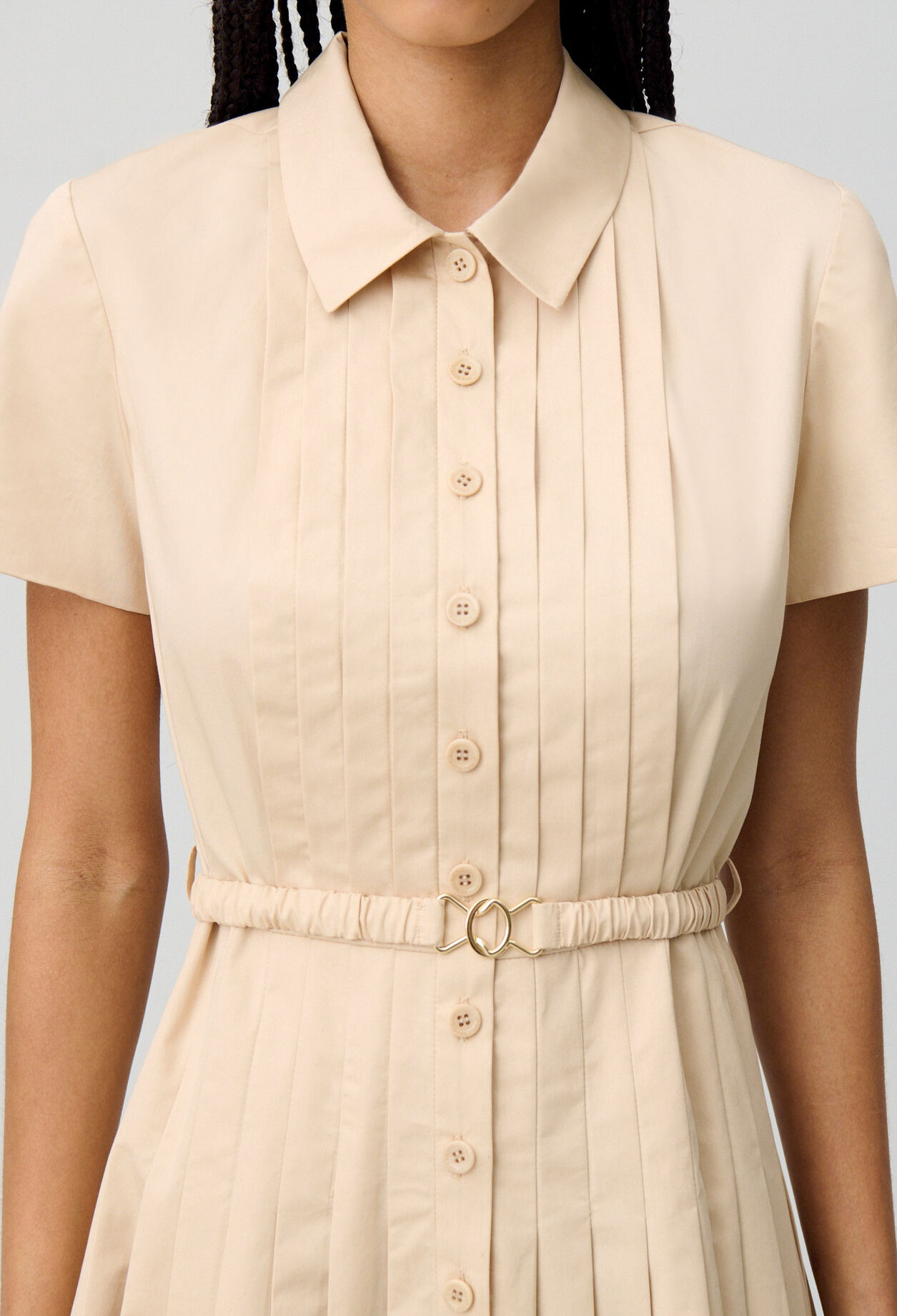 Short buttoned dress