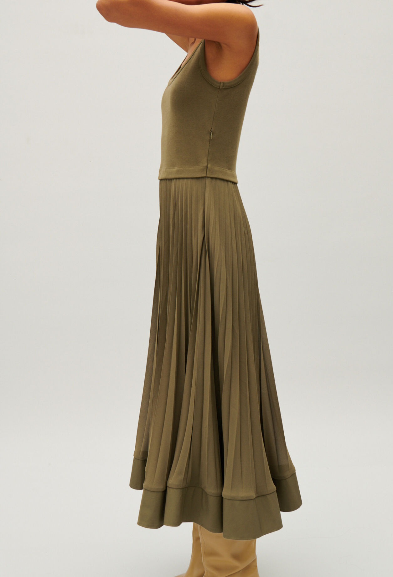 Illusion effect maxi dress
