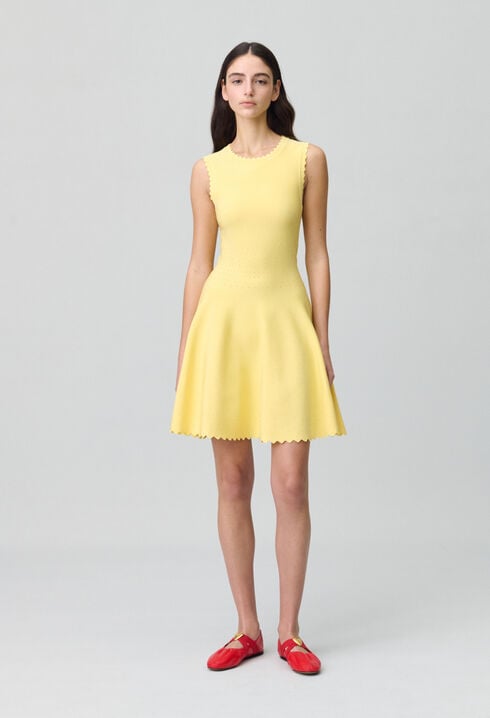 Skater Dress in Fine Knit Fabric