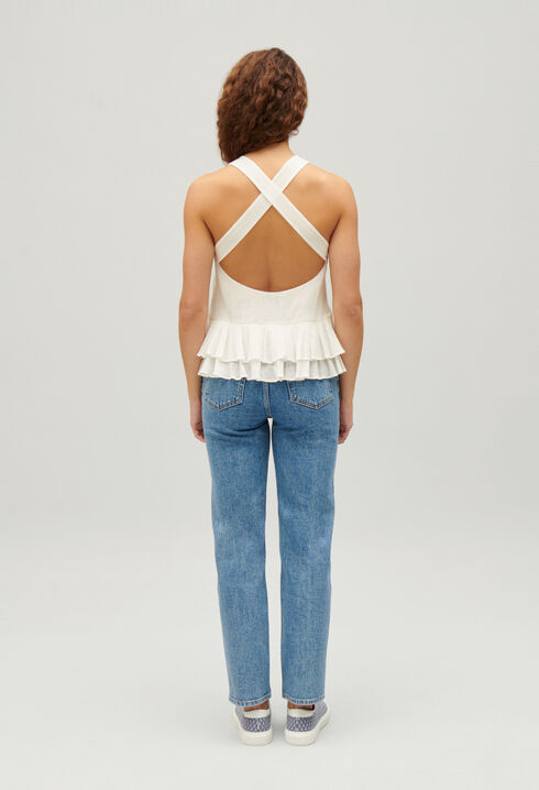 Ruffled crop top