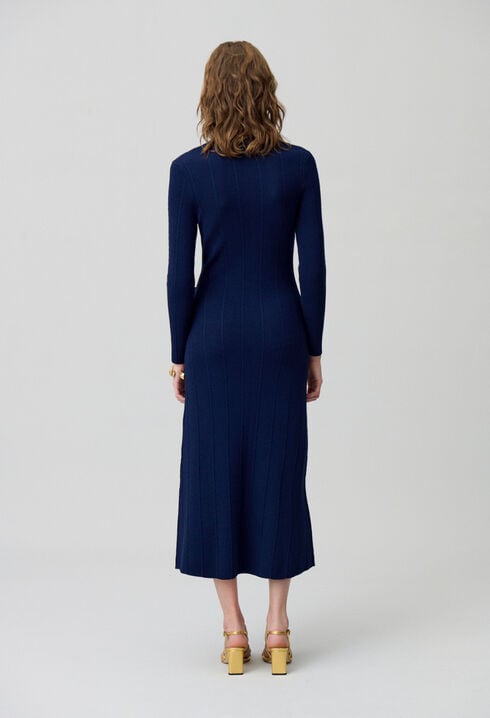 Mid-length knitted dress