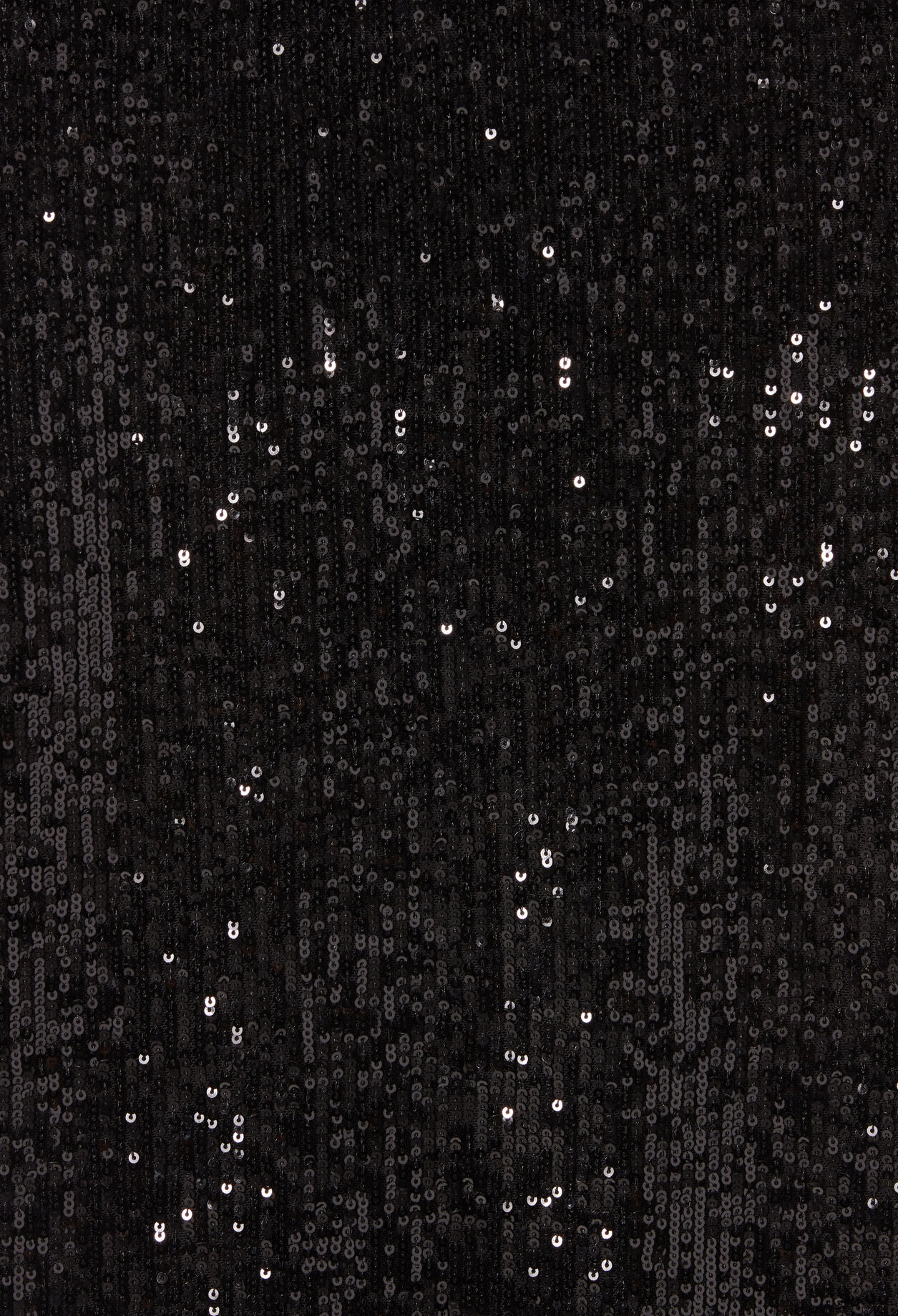 Straight-leg black sequin trousers