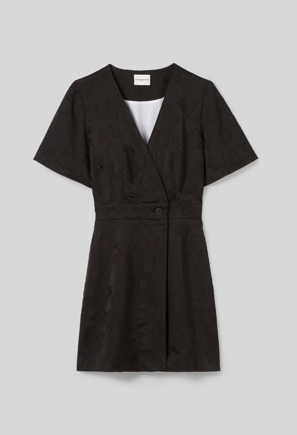 Wrap-Style Mini Dress