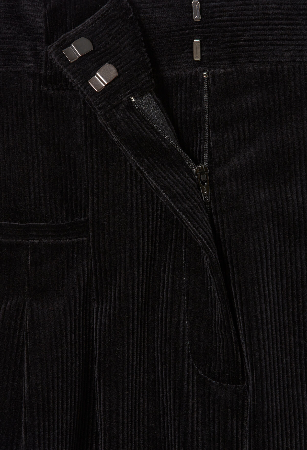 Wide-Leg Velvet Trousers