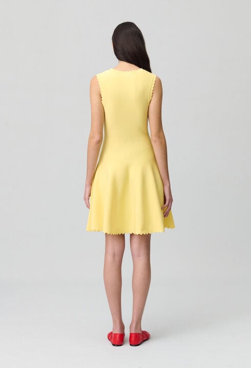 Skater Dress in Fine Knit Fabric