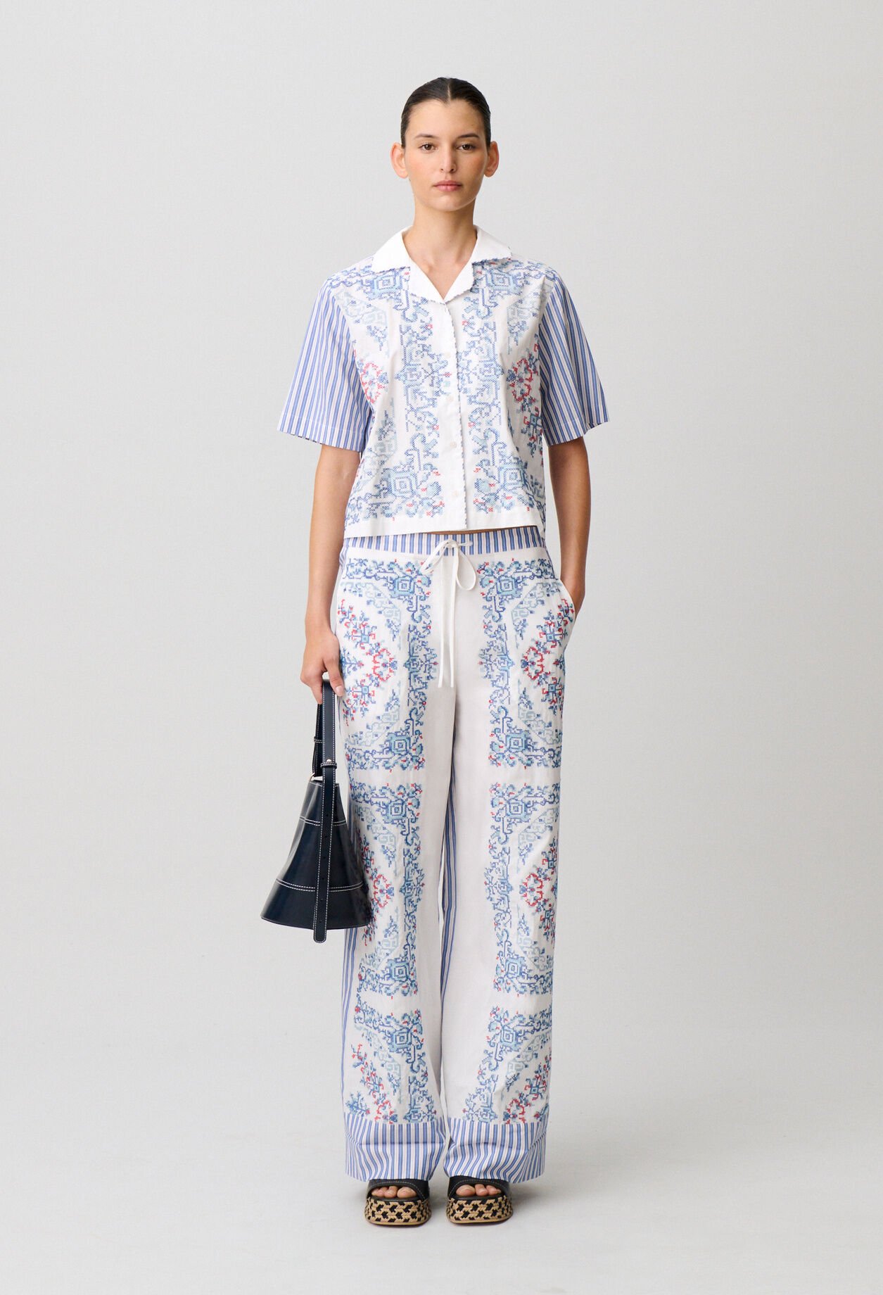 Striped cotton shirt