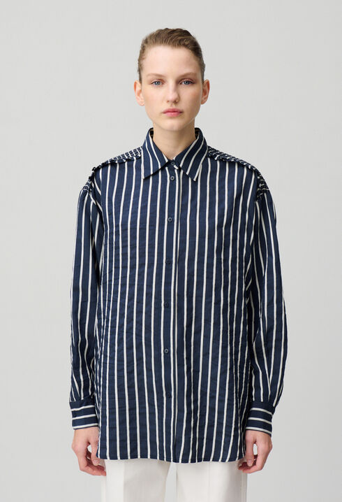 Striped fluid shirt